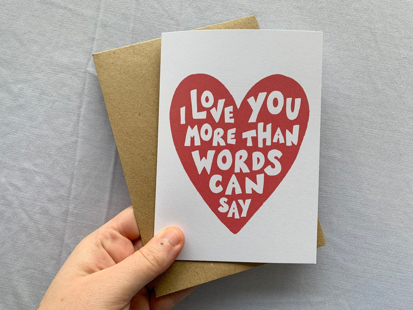 More than words can say card