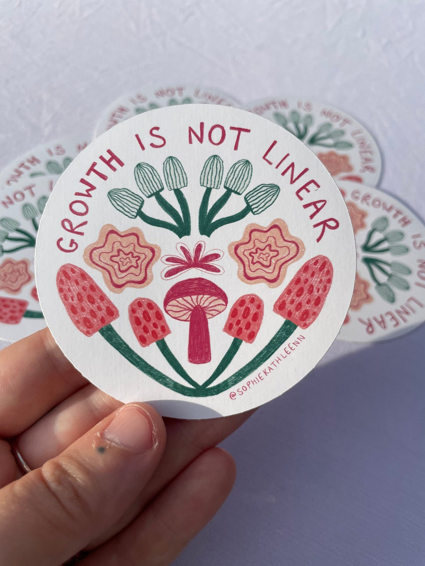 Growth is not linear sticker