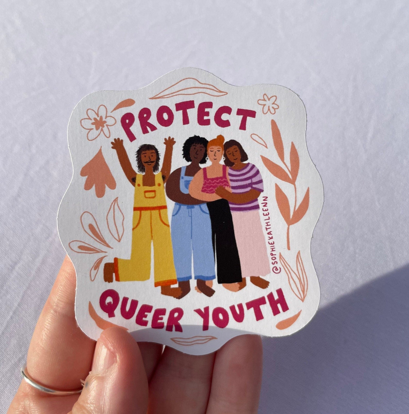 Protect queer youth sticker-Neighbourhood Store 