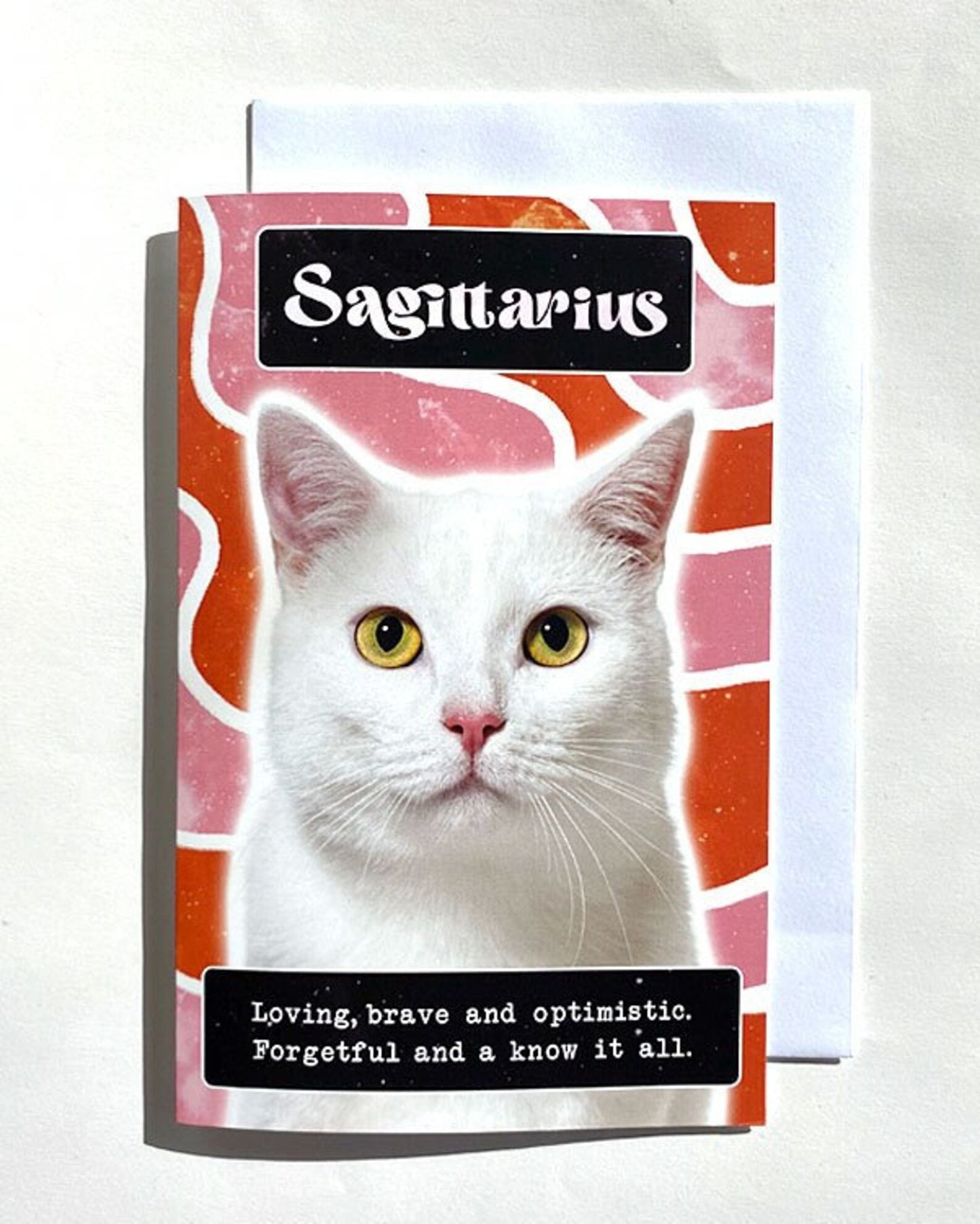 Sagittarius Cat Star Sig Card