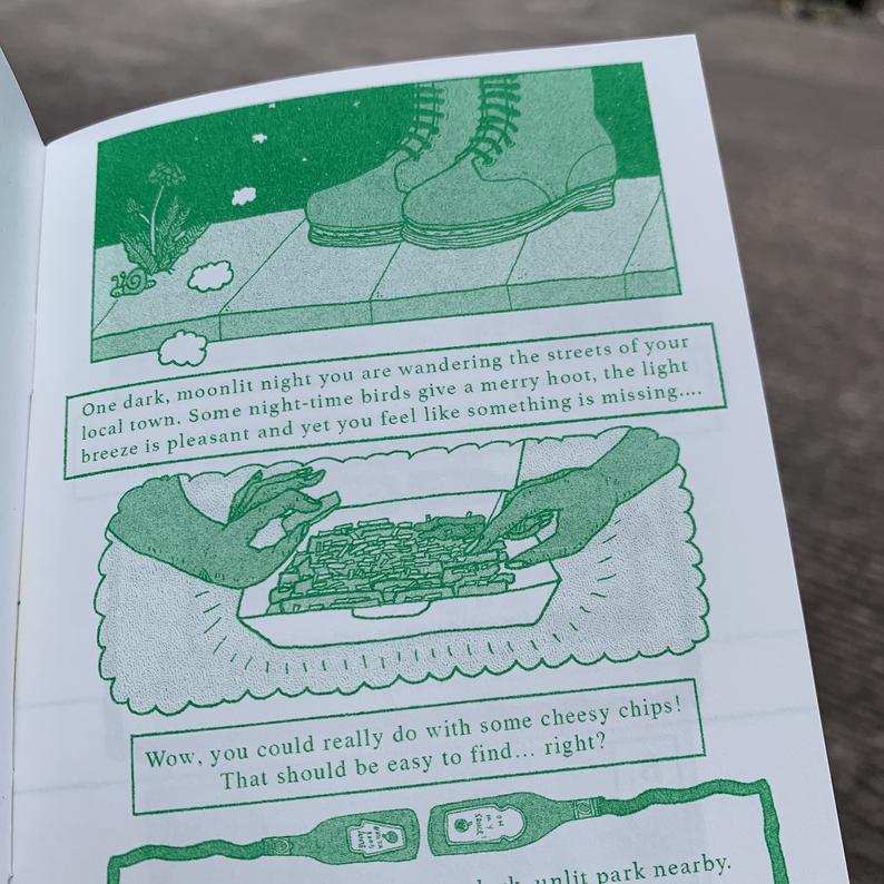 The Quest for Cheesey Chips (vegan) Zine-Neighbourhood Store 