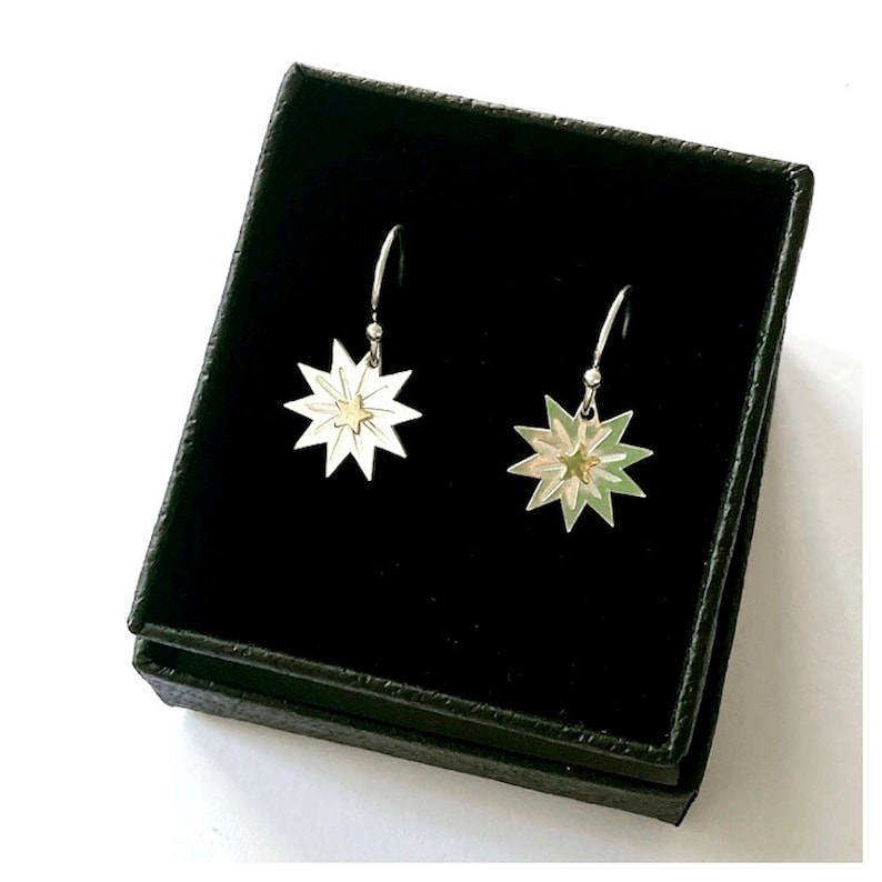 Sterling silver sunshine dangle earrings-Neighbourhood Store 