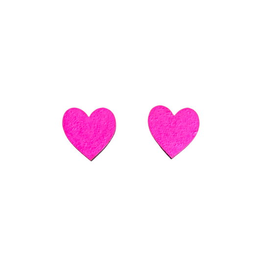 Mini neon pink heart
