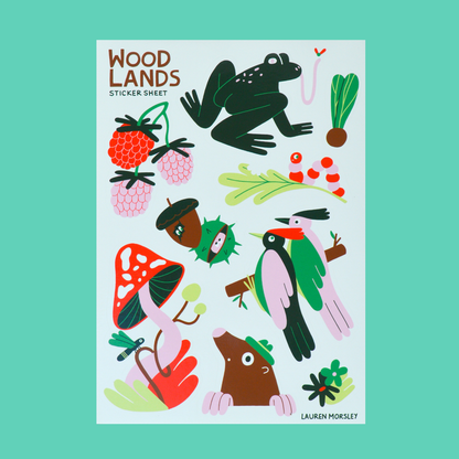 Woodland Sticker Sheet